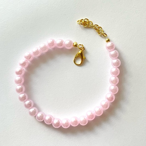 Pink pearl bracelet - Picture 3 of 4